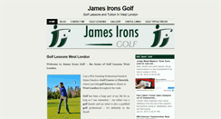 Desktop Screenshot of jamesironsgolf.co.uk