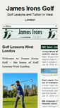 Mobile Screenshot of jamesironsgolf.co.uk